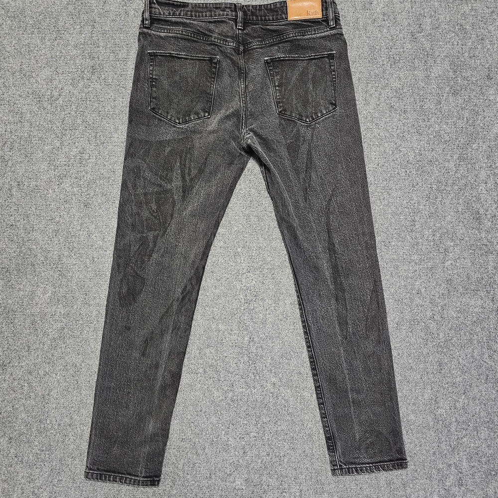 Kith Varick Taper Leg Jeans Mens Black 33x30 Denim Stretch Punk Goth Designer